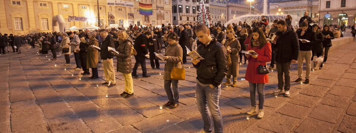 Manifestazione “sentinelle in piedi” a Pontassieve