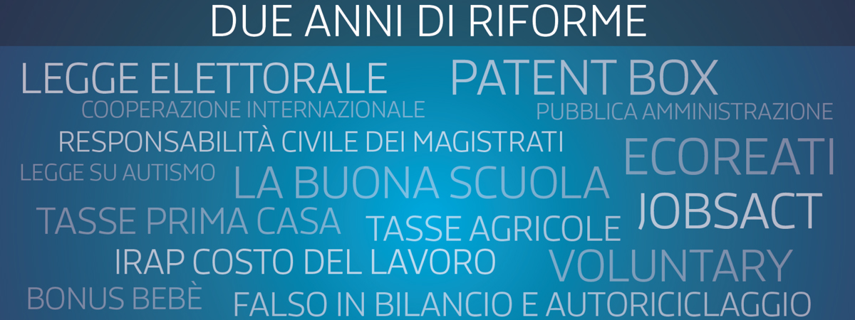 24 mesi di Governo Renzi, 2 anni di Pd alla guida del Paese